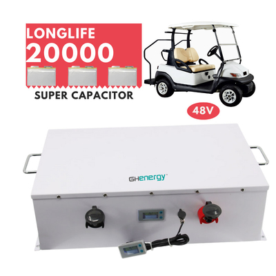 সুপার ক্যাপাসিটর ব্যাঙ্ক 48v 5250wh গলফ কার্ট ব্যাটারি দীর্ঘ পরিসীমা দীর্ঘ সাইকেল জীবন