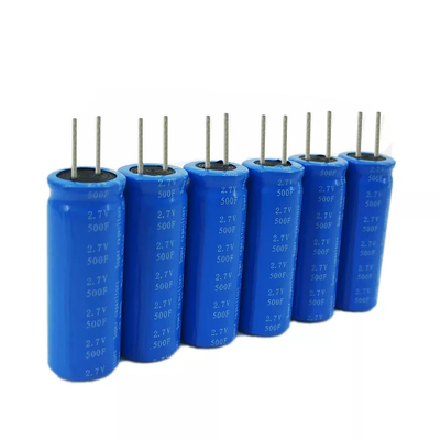 2.7v রেডিয়াল সুপারক্যাপাসিটর সোলার ব্যাটারি, 500f সোলার সেল সুপারক্যাপাসিটর