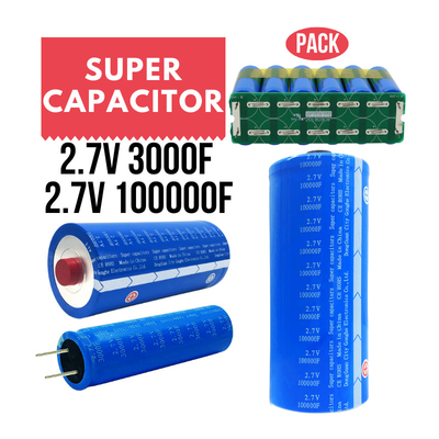 সৌর শক্তি সংগ্রহের জন্য 2.7V 100000 গ্রাফিন সুপারক্যাপাসিটর ব্যাটারি এনার্জি স্টোরেজ ব্যাটারি