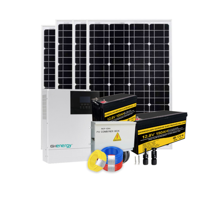 3KW-20KW আবাসিক সোলার পাওয়ার সিস্টেম বিশুদ্ধ সাইন ওয়েভ আউটপুট