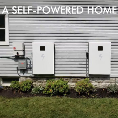 5kwh 10kwh 15kwh সোলার প্যানেল পাওয়ারওয়াল ব্যাটারি 48V বাড়ির জন্য ব্যবহারিক