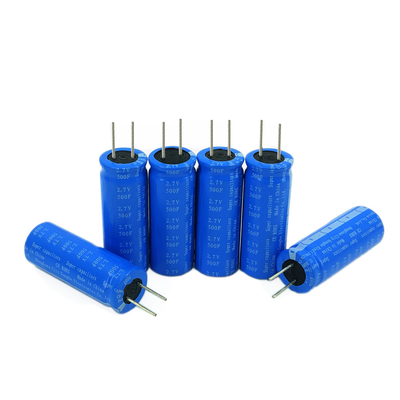 2.7v রেডিয়াল সুপারক্যাপাসিটর সোলার ব্যাটারি, 500f সোলার সেল সুপারক্যাপাসিটর