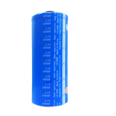 শক্তি সঞ্চয়ের জন্য 100000F 2.7V ফ্যারাড সুপারক্যাপাসিটর সেল 60x138mm