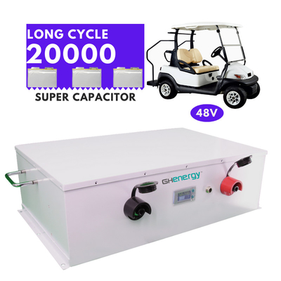 গলফ কার্ট সুপারক্যাপাসিটর ব্যাটারি 48v 2100wh গ্রাফিন সুপার ক্যাপাসিটর ব্যাটারি