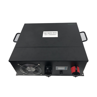 গভীর চক্র 3900WH টেলিকম ব্যাটারি সিস্টেম কালো রঙ পুনর্নবীকরণযোগ্য