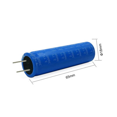 উচ্চ হারে সৌর শক্তি সংগ্রহের জন্য গ্রাফিন 2.7V 3000F সুপারক্যাপাসিটর 18650 ব্যাটারি