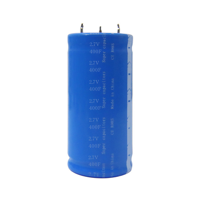 গাড়ির জন্য ইকো ফ্রেন্ডলি টেকসই 2.7V 400F হাই পাওয়ার সুপার ক্যাপাসিটর ব্যাটারি 35x60Mm