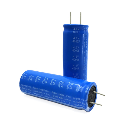 4.2V 4000F রেডিয়াল সুপার ক্যাপাসিটর ব্যাটারি হোম এনার্জি সিস্টেমের জন্য ডাবল বৈদ্যুতিক স্তর