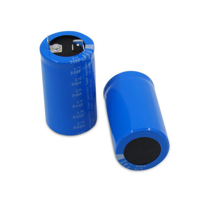 সুপার ক্যাপাসিটর লগ 2.7 ভোল্ট 500 ফ্যারাড গর্তের মাধ্যমে ব্যাটারি প্রতিস্থাপন করে