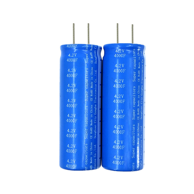 C424000R শক্তি সঞ্চয়স্থান / টেলিকম / সোলার প্যানেল সুপারক্যাপাসিটর সেল 4.2v 4000f