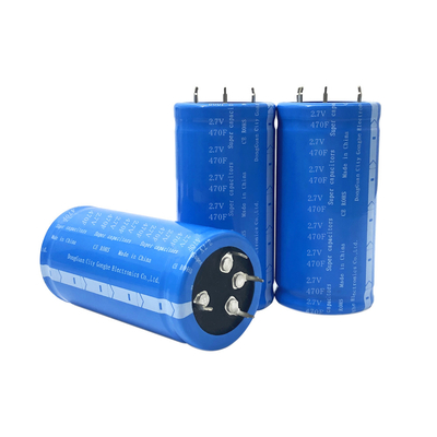 IP30 হাই পাওয়ার সুপার ক্যাপাসিটর ব্যাটারি 2.7V 470F 35x62Mm 0.45Wh