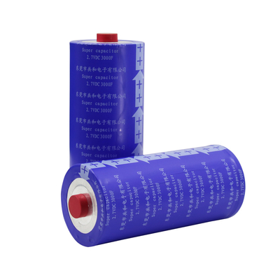 60x136mm সুপার ক্যাপাসিটর ব্যাটারি 2.7V 3000F কোন বিস্ফোরণ ব্যবহারিক নয়