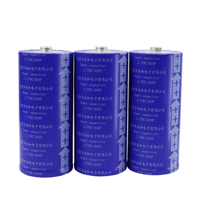 60x136mm সুপার ক্যাপাসিটর ব্যাটারি 2.7V 3000F কোন বিস্ফোরণ ব্যবহারিক নয়